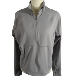 Layer8 Women's Large Athletic 1/2 Zip Pull Over Shirt Lightweight Running